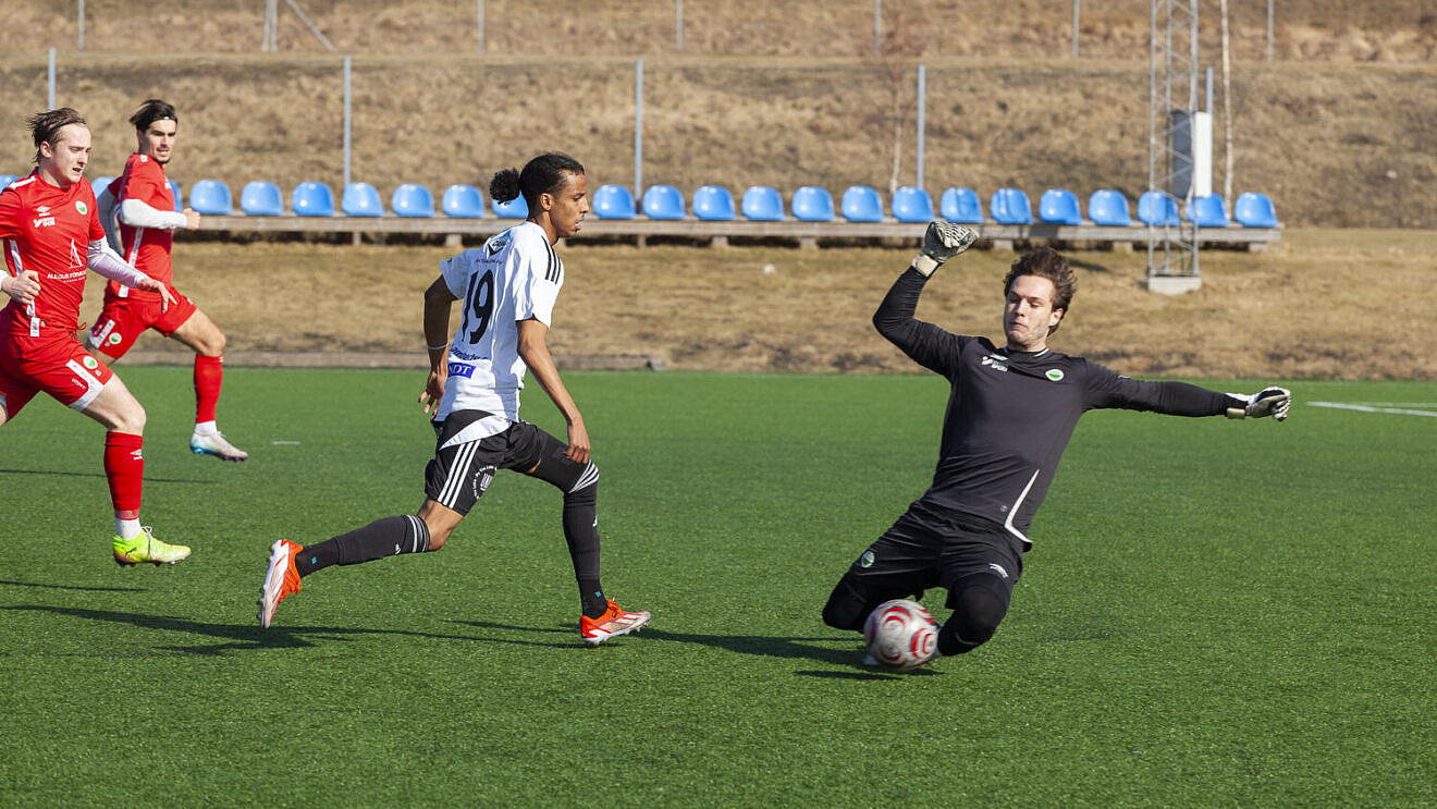 Herrestads AIF i träningsmatch mot Västra Frölunda IF.