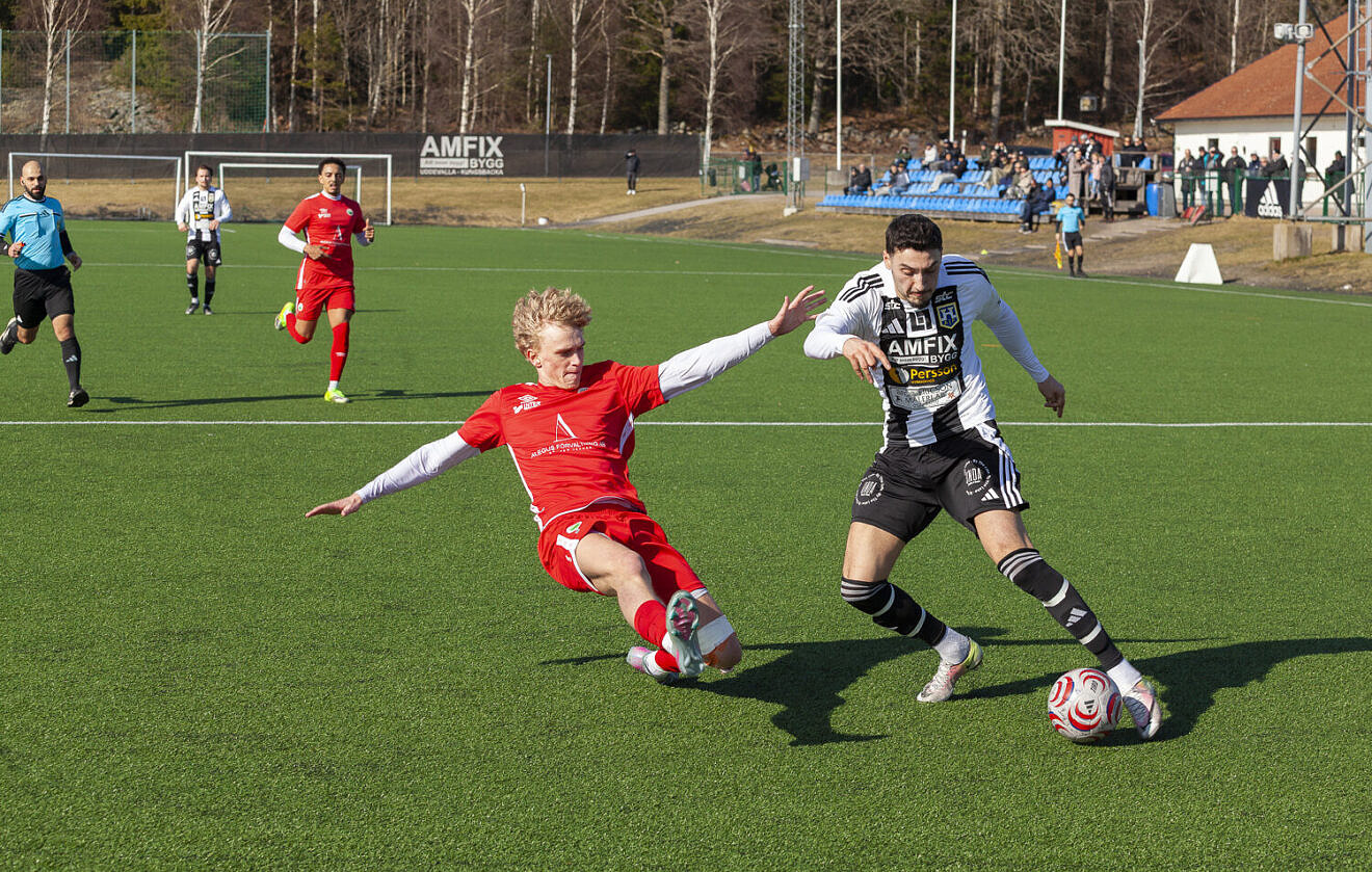 Herrestads AIF i träningsmatch mot Västra Frölunda IF.